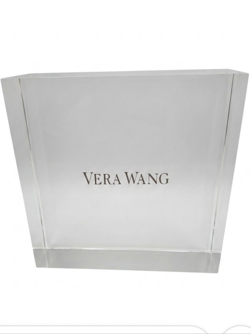 Vera Wang Transparent Acrylic Display Block 5 X 5 Inches